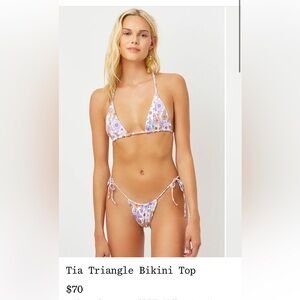 Frankie’s Bikini’s Tia Triangle Top in Maraposa